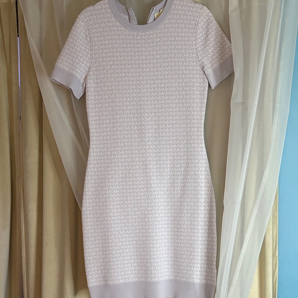 Michael Kors White Logo Mini Dress
